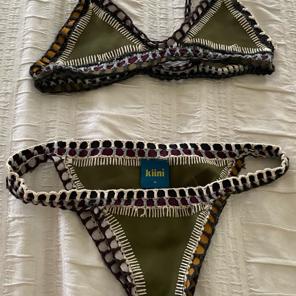 Olive Green Wren Kiini  bikini sz M - Picture 3 of 3